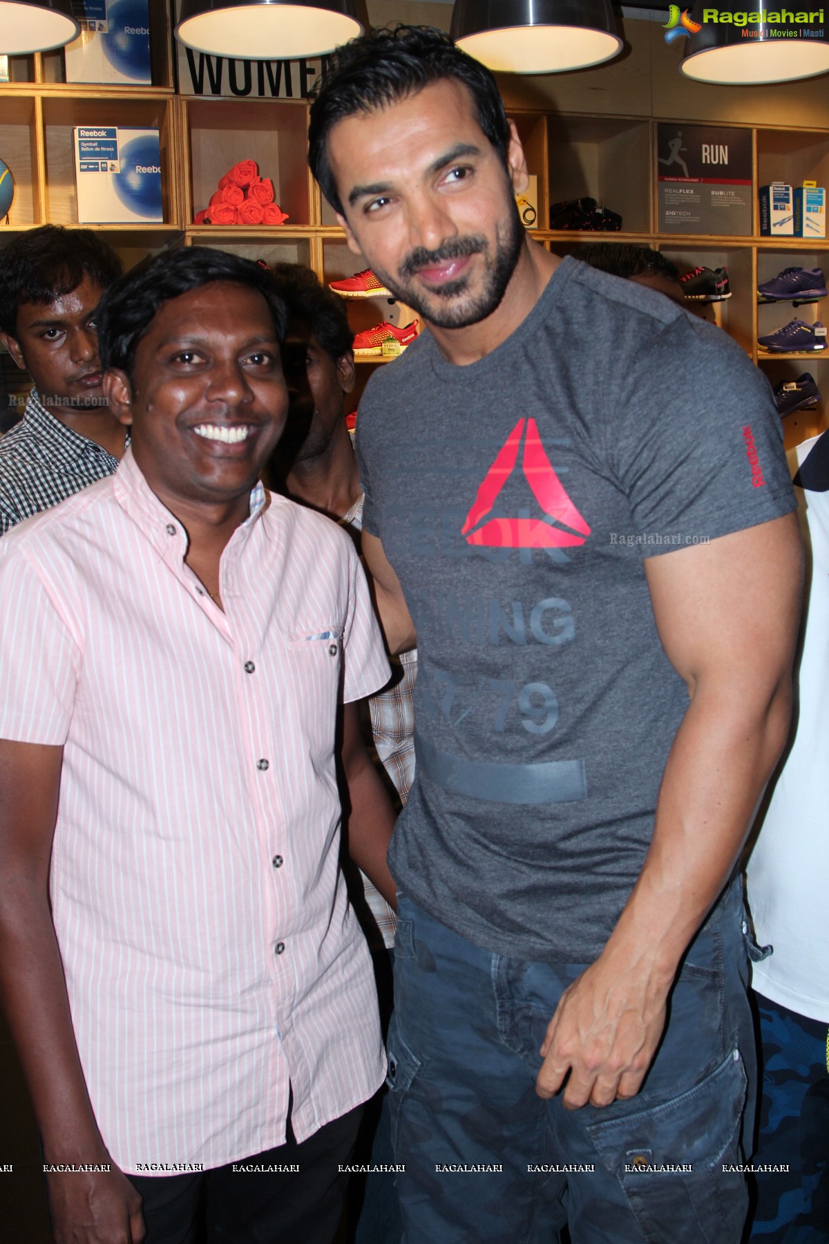 John Abraham at Reebok Zquick Shoes Launch Promotion