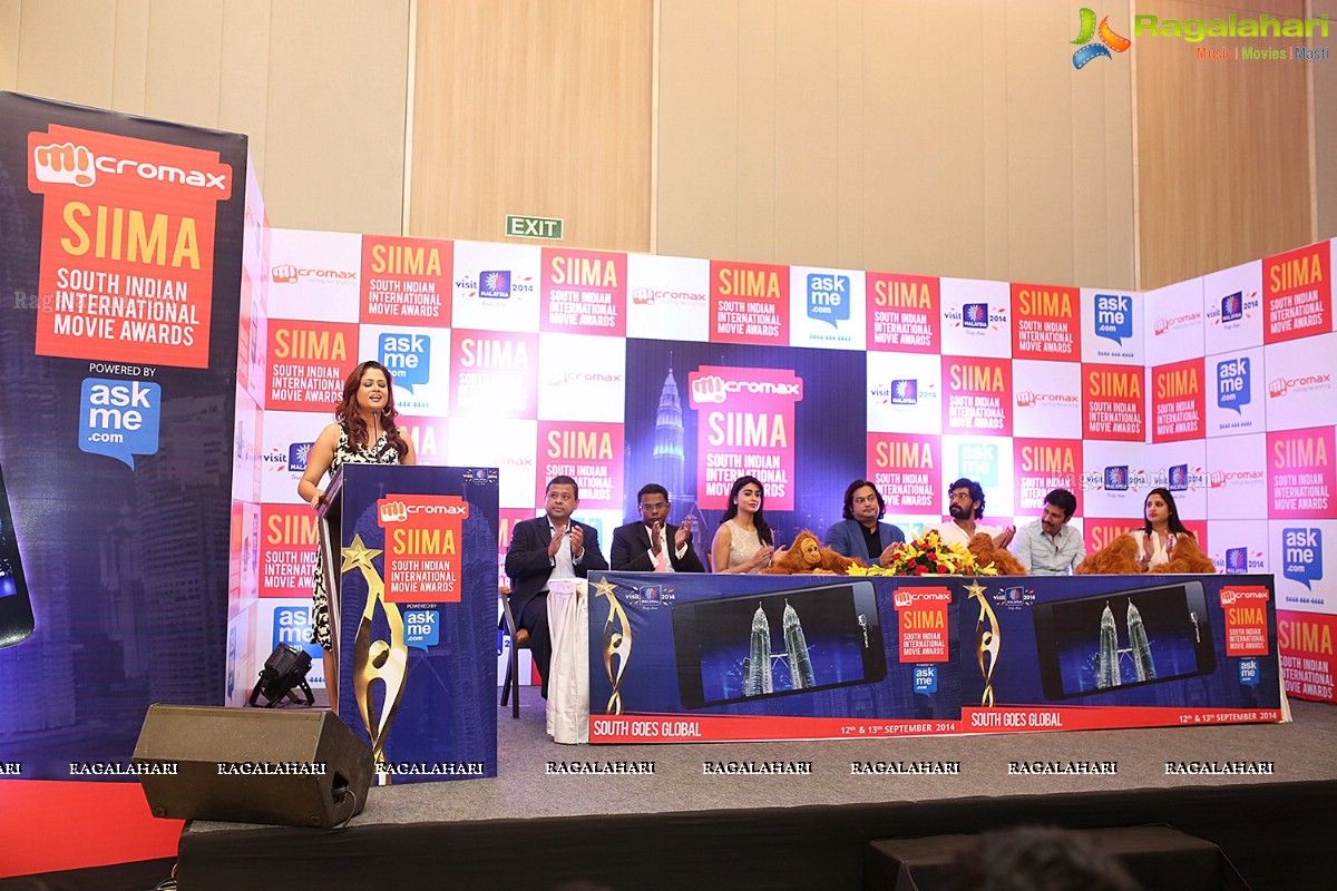 SIIMA 2014 Announcement at Trident Hotel, Hyderabad