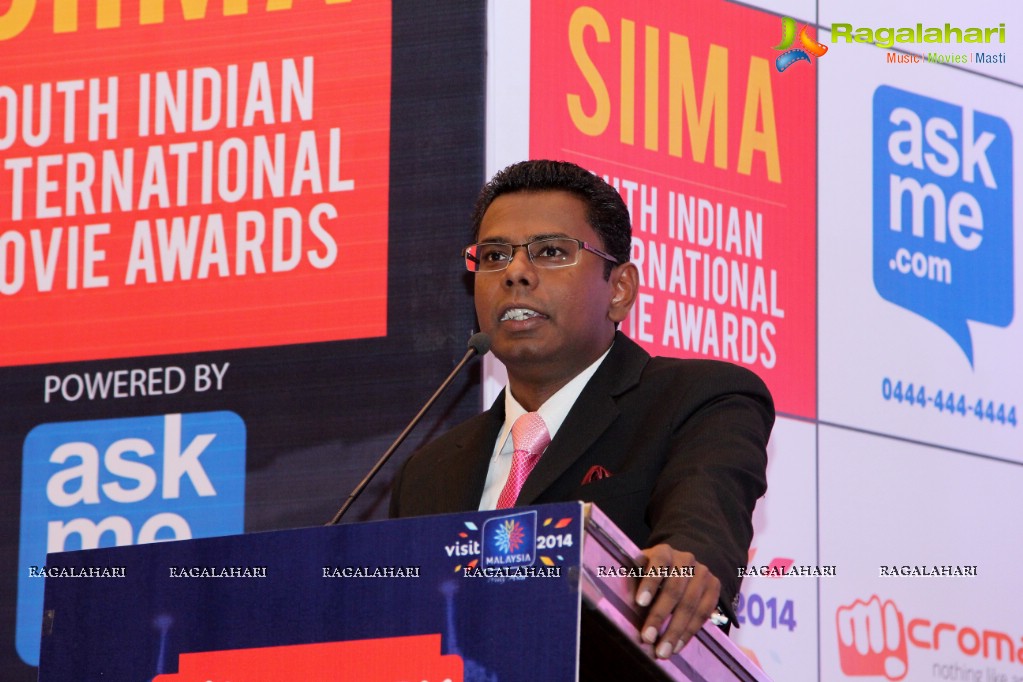 SIIMA 2014 Announcement at Trident Hotel, Hyderabad