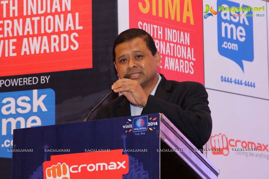 SIIMA 2014 Announcement at Trident Hotel, Hyderabad