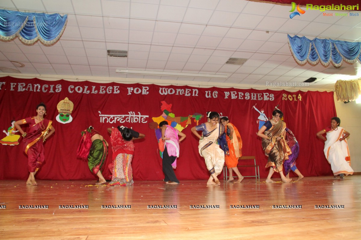 St. Francis College for Women Fresher's Day Celebrations 2014