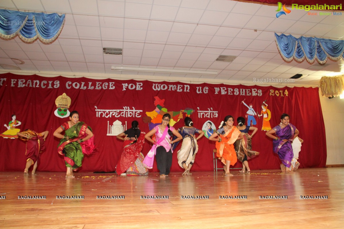 St. Francis College for Women Fresher's Day Celebrations 2014