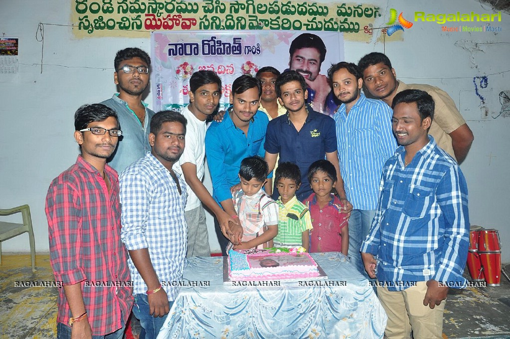 Nara Rohit Birthday Celebrations by Fans