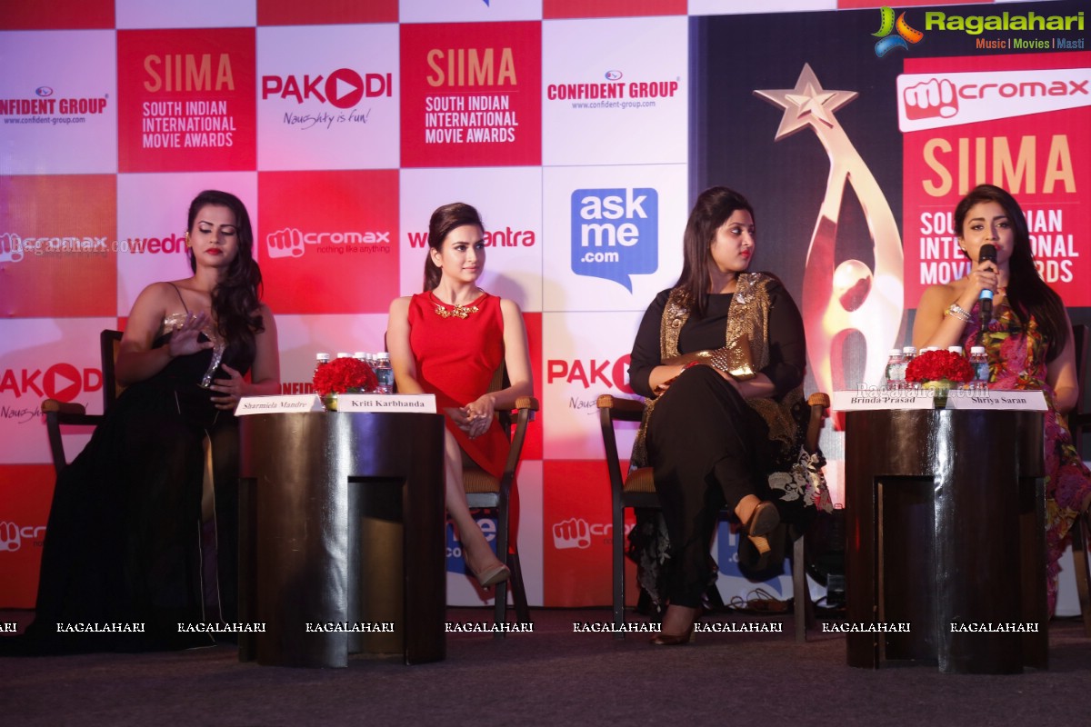 SIIMA 2015 Press Meet, Hyderabad