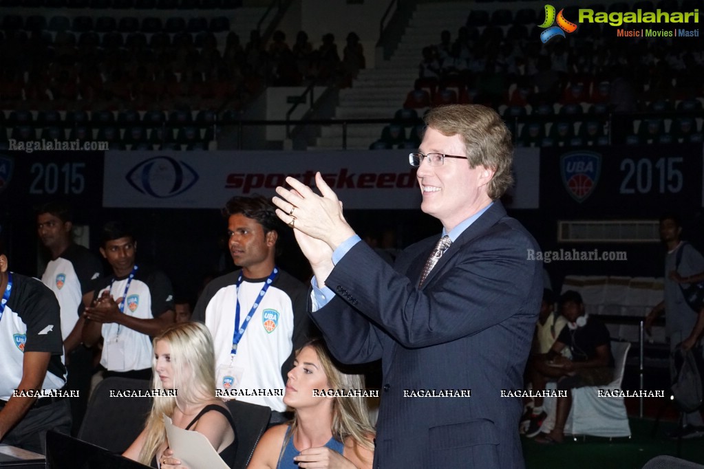 Universal Basketball Alliance inaugurates Pro Basketball League 2015 at Gachibowli Indoor Stadium