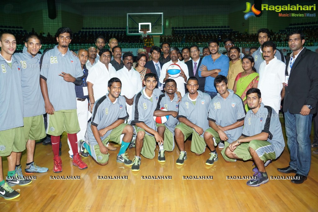 Universal Basketball Alliance inaugurates Pro Basketball League 2015 at Gachibowli Indoor Stadium