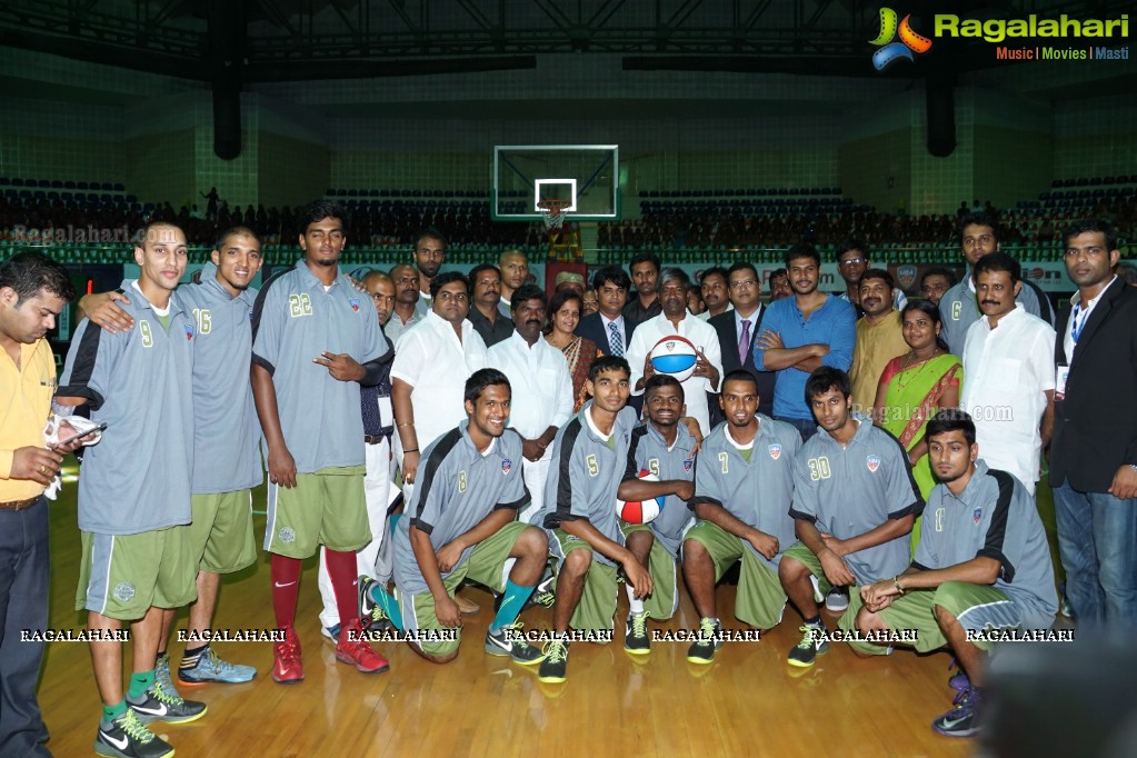 Universal Basketball Alliance inaugurates Pro Basketball League 2015 at Gachibowli Indoor Stadium