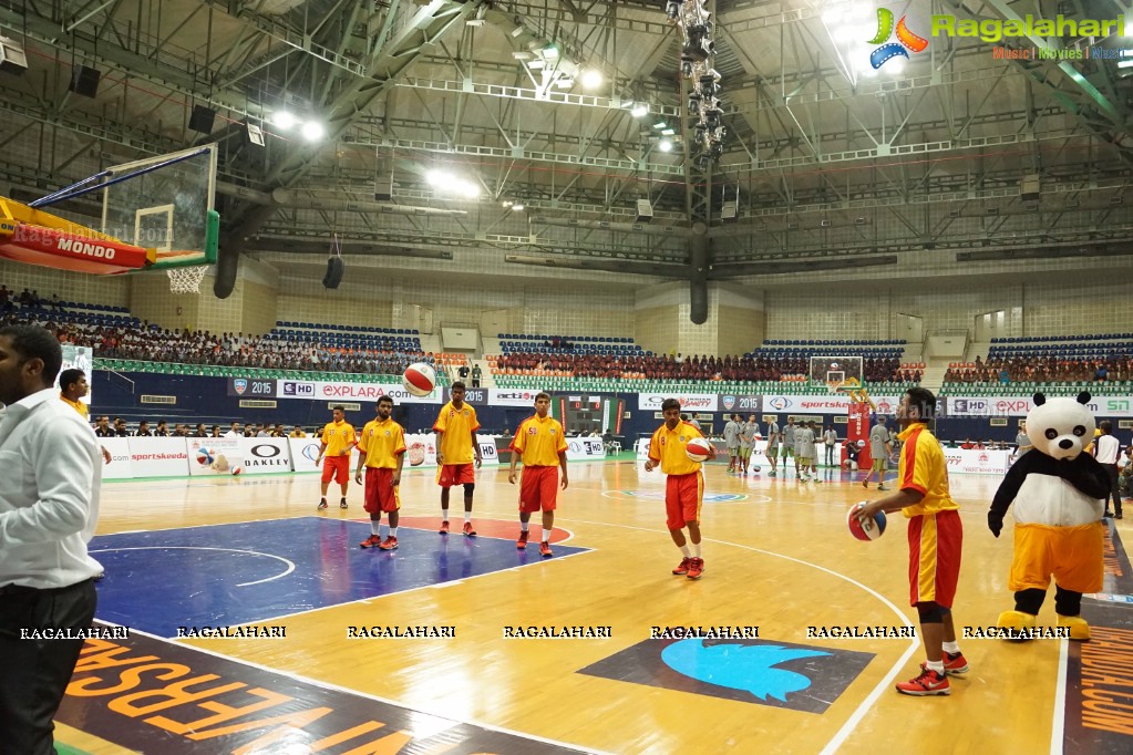 Universal Basketball Alliance inaugurates Pro Basketball League 2015 at Gachibowli Indoor Stadium