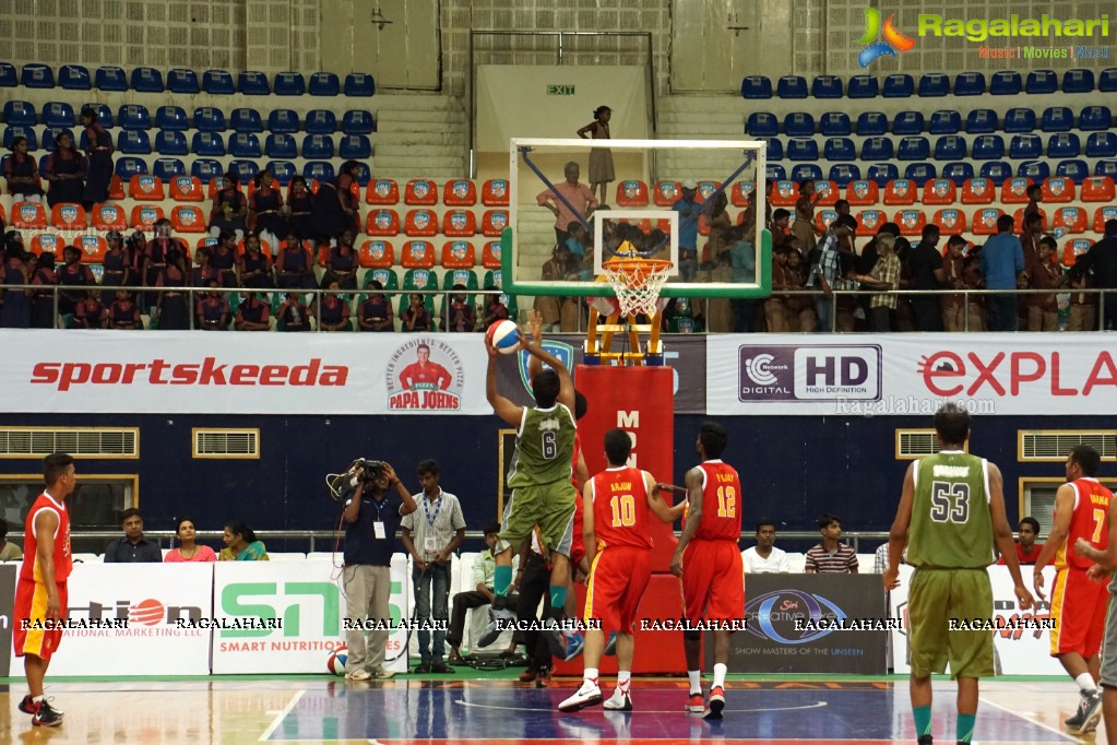 Universal Basketball Alliance inaugurates Pro Basketball League 2015 at Gachibowli Indoor Stadium