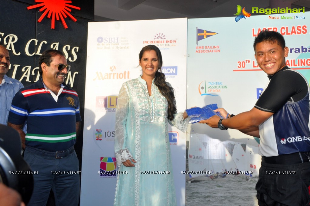 Sania Mirza at 30th Laser Sailing Championship