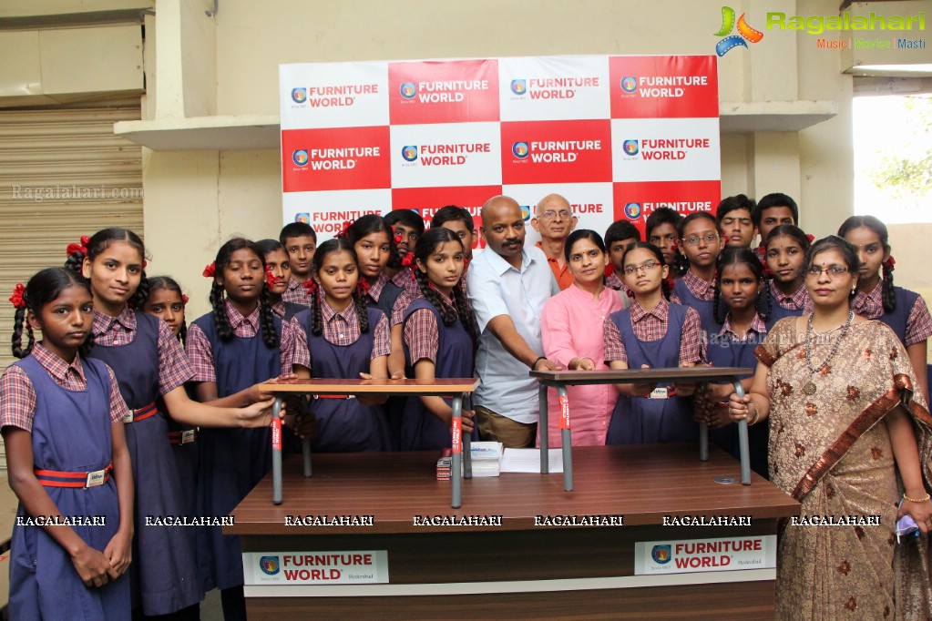 Furniture World announces 300 benches to Udbhav School, Rasoolpura