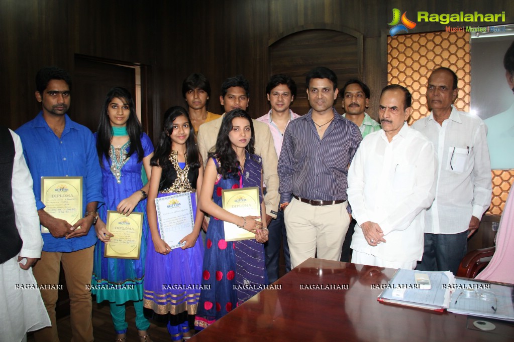 Certificate Presentation to Students of Glitters Film Academy by Deputy CM Md.Ali 