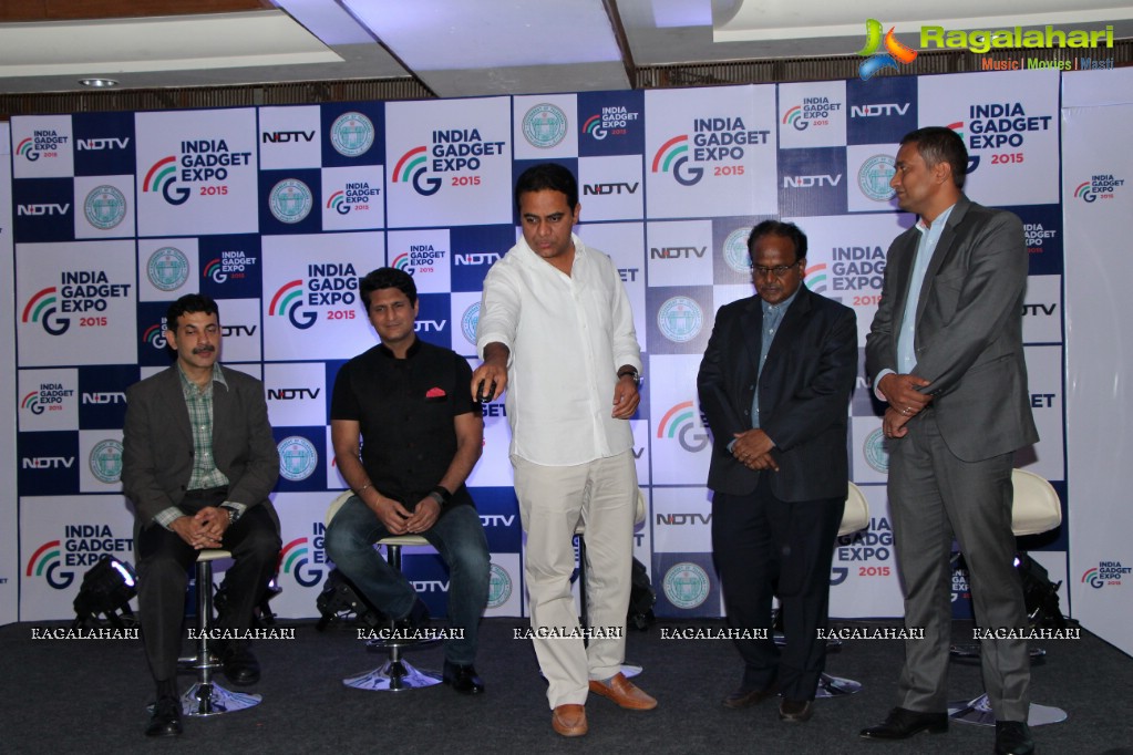 The Second Edition of the Indian Gadget Expo (IGE) Curtain Rasier in Hyderabad