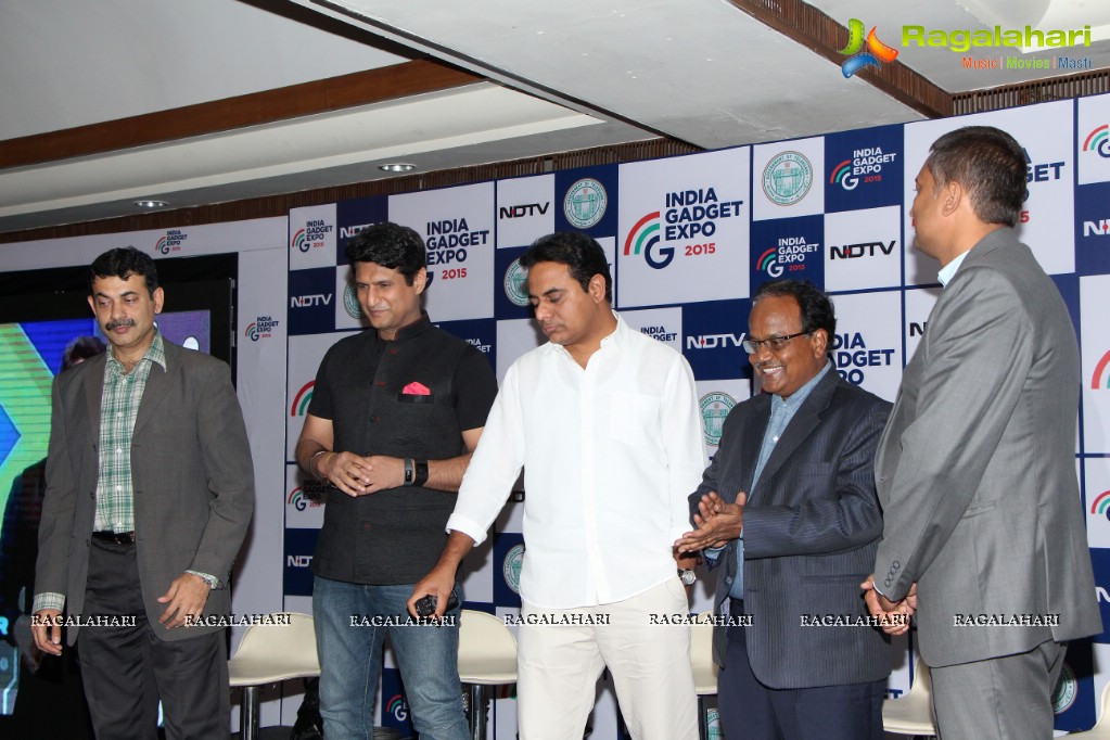 The Second Edition of the Indian Gadget Expo (IGE) Curtain Rasier in Hyderabad