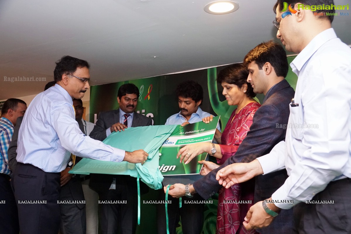 Kalyan Ram & Sangita Reddy launches Apollo Hospitals Hepatitis Awareness Campaign