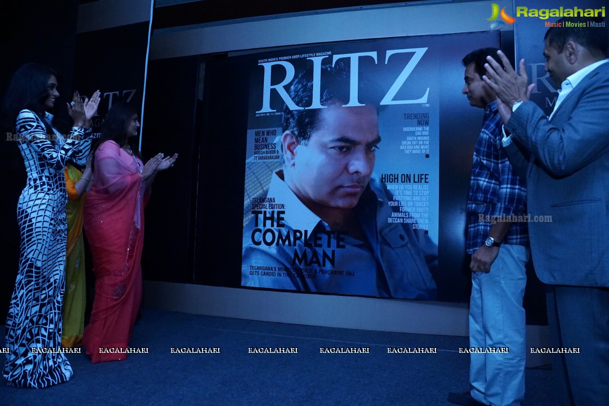 KT Rama Rao and Pinky Reddy launched Special Edition of South India's Premier Lifestyle Magazine Ritz