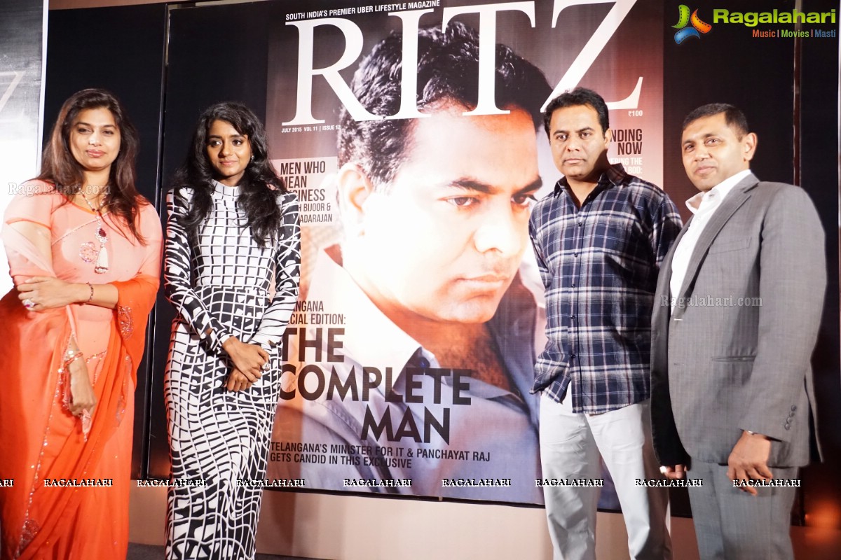 KT Rama Rao and Pinky Reddy launched Special Edition of South India's Premier Lifestyle Magazine Ritz