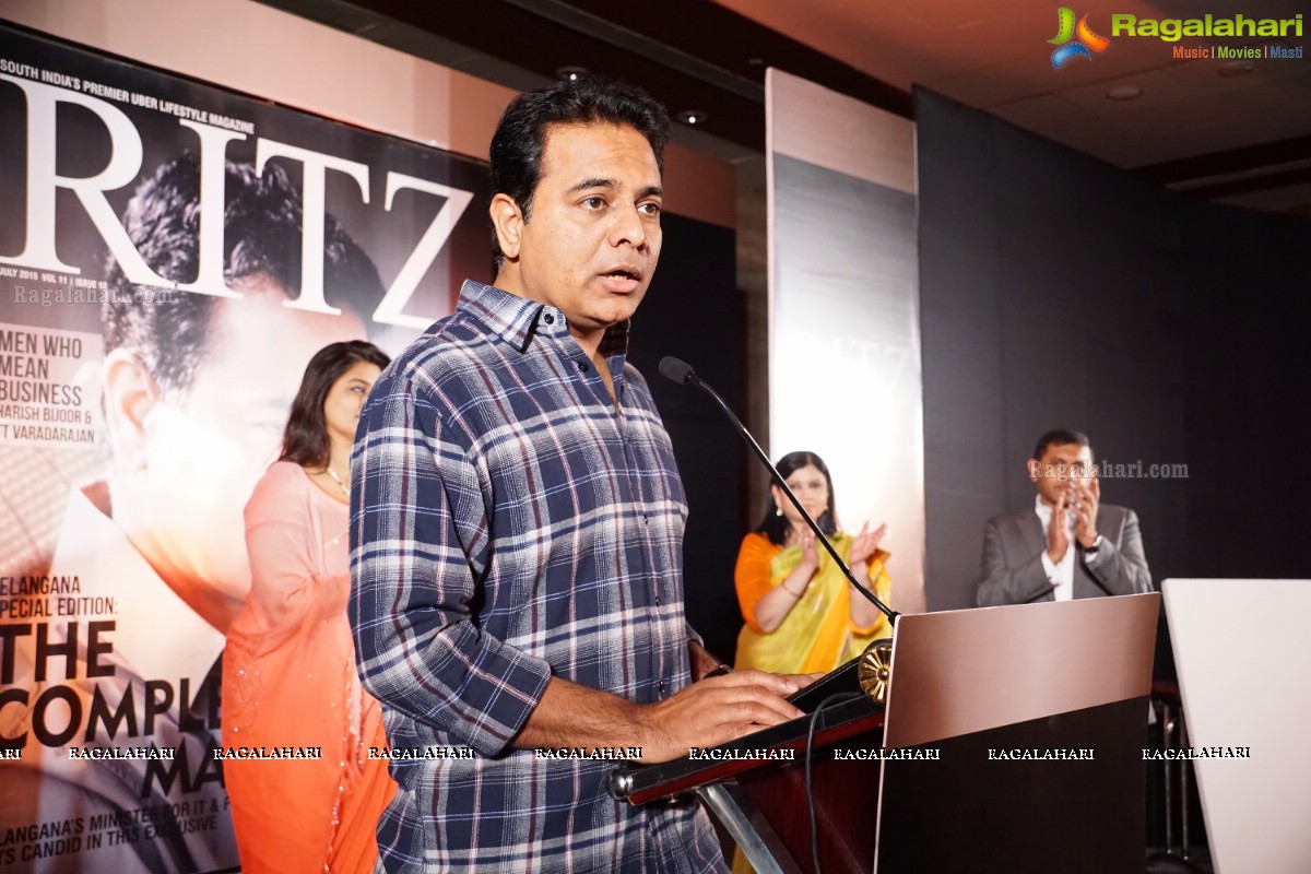 KT Rama Rao and Pinky Reddy launched Special Edition of South India's Premier Lifestyle Magazine Ritz