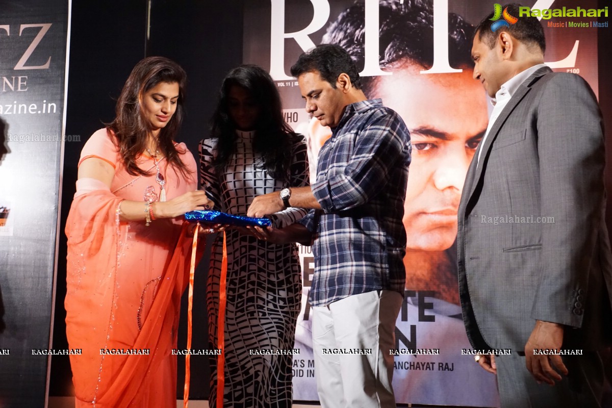 KT Rama Rao and Pinky Reddy launched Special Edition of South India's Premier Lifestyle Magazine Ritz