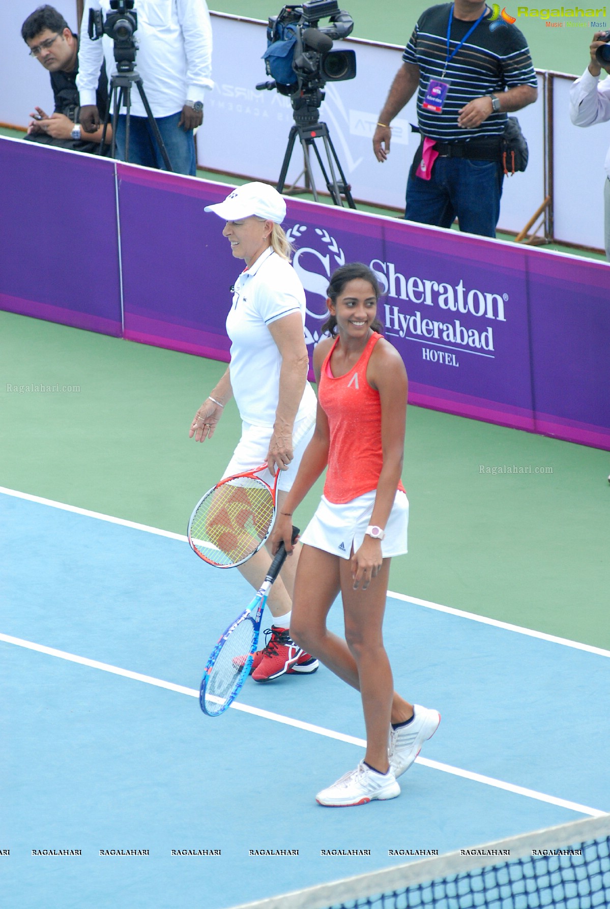 Sania Mirza-Martina Navratilova at WTA - The 'Future Stars Masterclass, Hyderabad