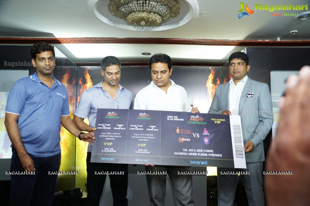 Telugu Titans Logo Launch at Taj Banjara, Hyderabad