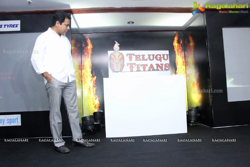 Telugu Titans Logo Launch at Taj Banjara, Hyderabad