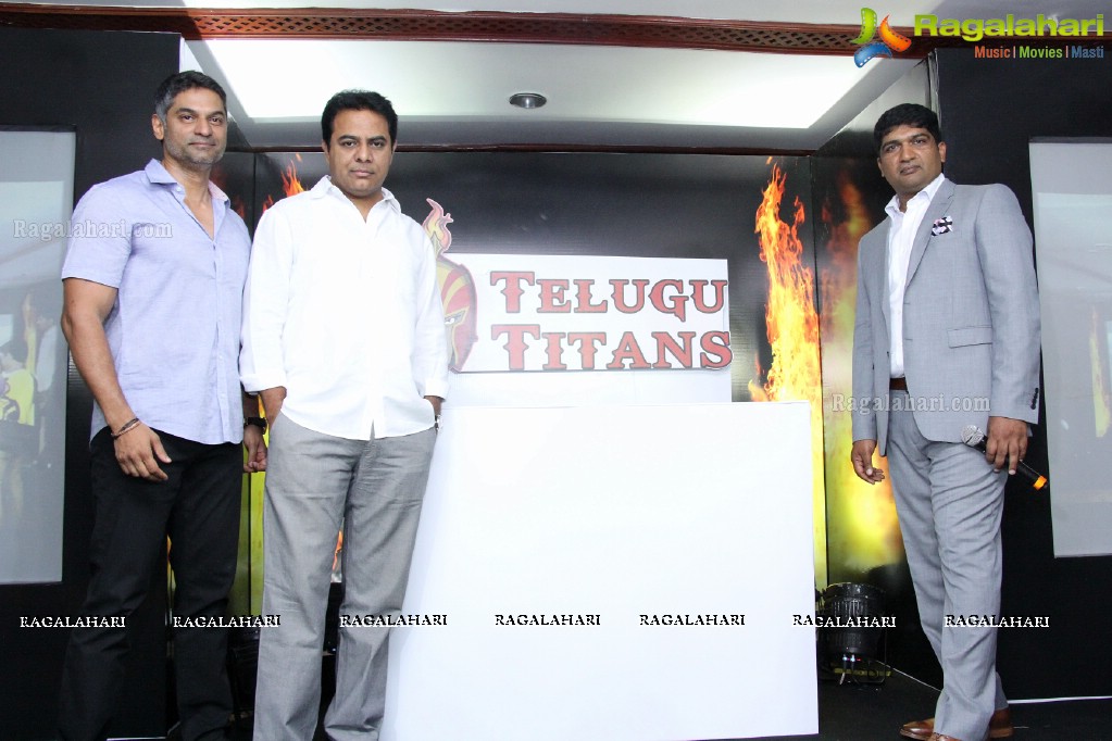 Telugu Titans Logo Launch at Taj Banjara, Hyderabad