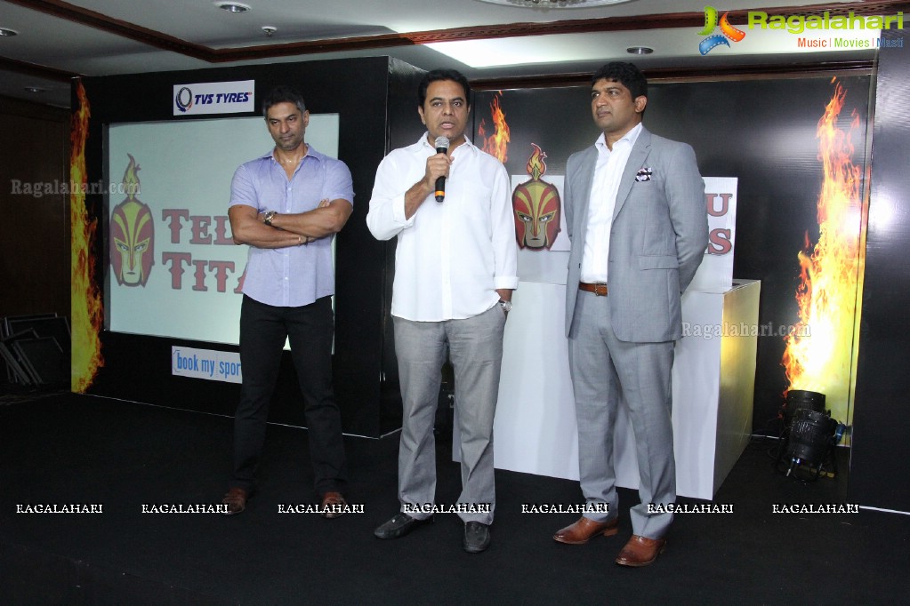 Telugu Titans Logo Launch at Taj Banjara, Hyderabad