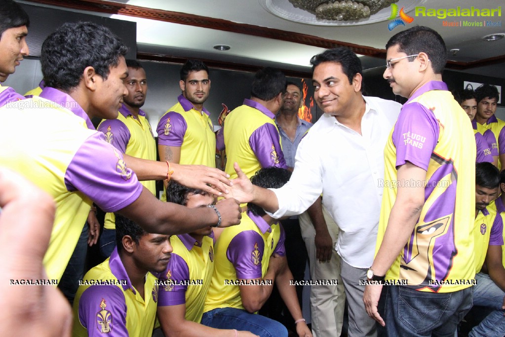 Telugu Titans Logo Launch at Taj Banjara, Hyderabad