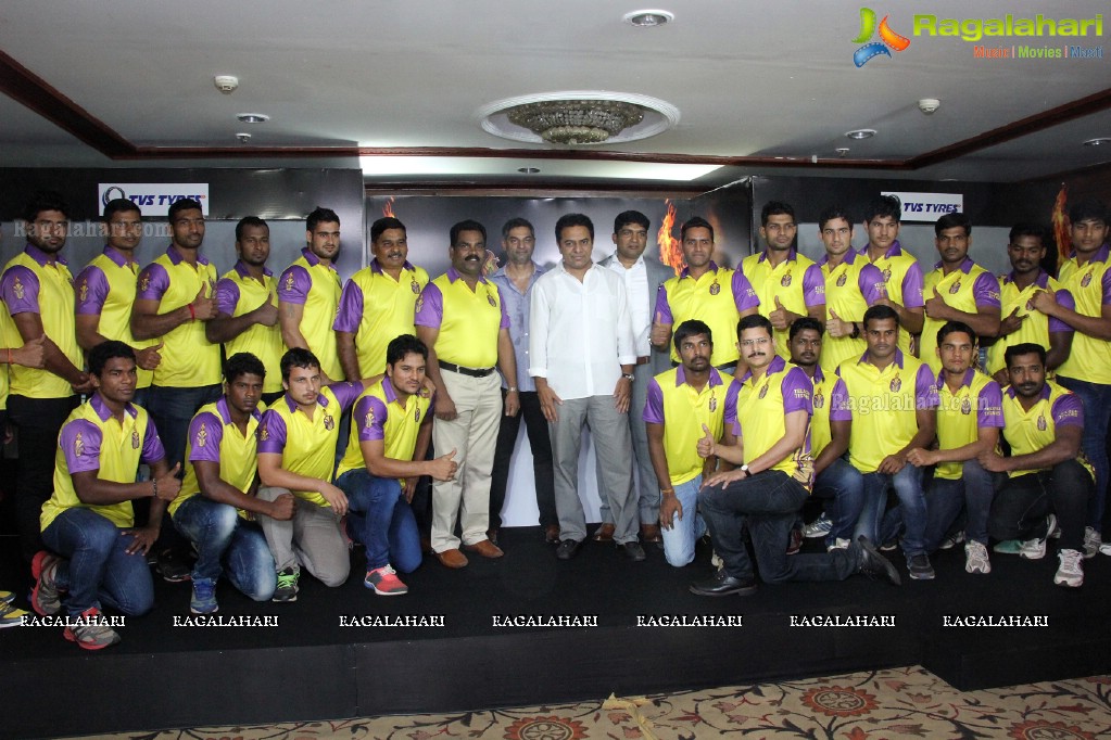 Telugu Titans Logo Launch at Taj Banjara, Hyderabad