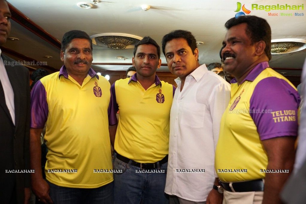 Telugu Titans Logo Launch at Taj Banjara, Hyderabad