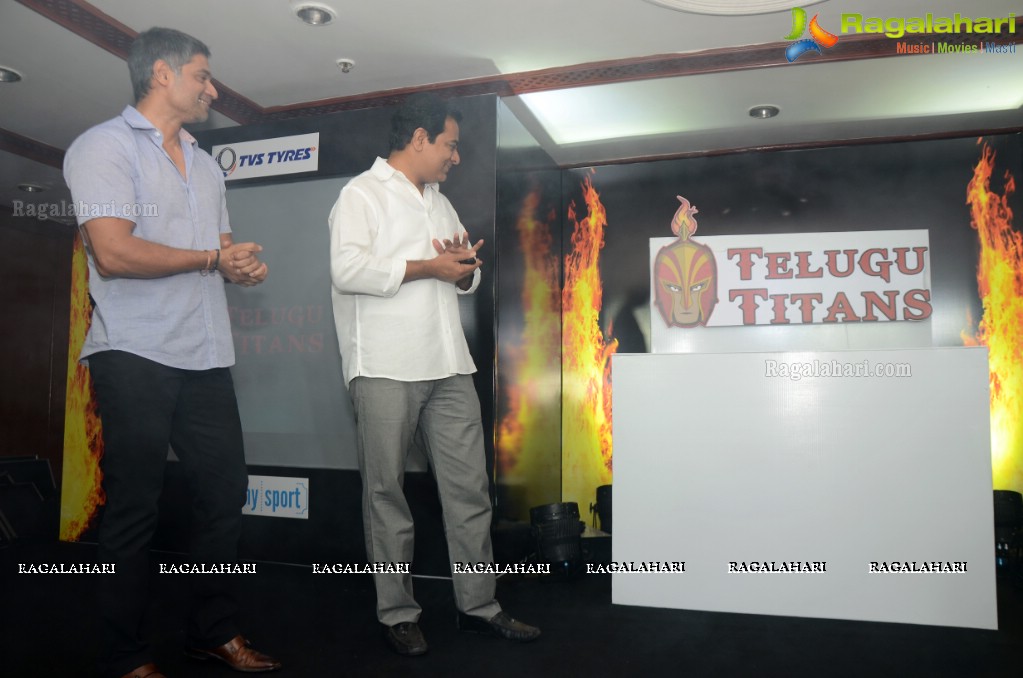 Telugu Titans Logo Launch at Taj Banjara, Hyderabad