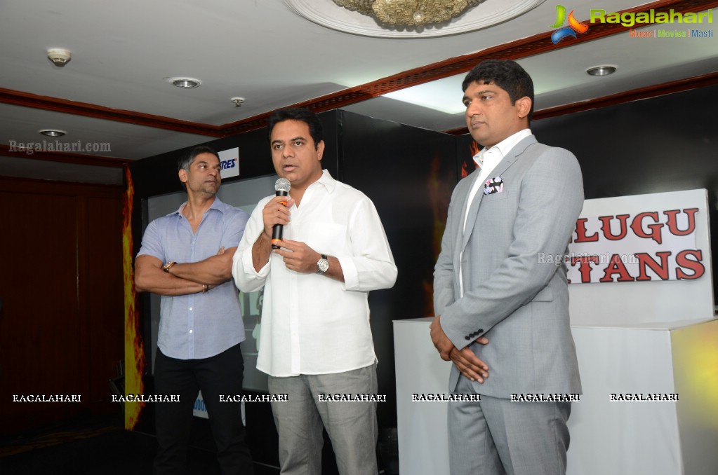 Telugu Titans Logo Launch at Taj Banjara, Hyderabad