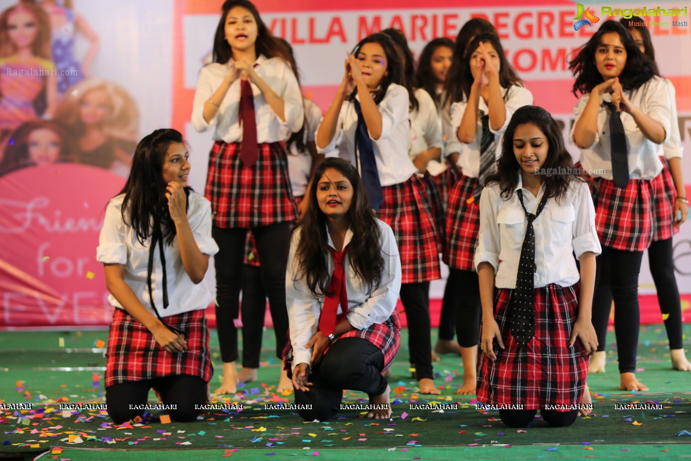 Villa Marie Degree College for Women Freshers Party 2015 at Bantia Garden, Hyderabad