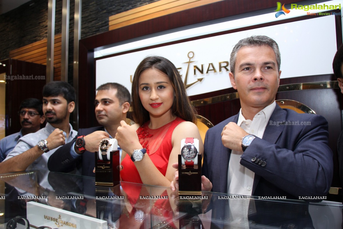Simrath Juneja launches 60 Lakh Worth Ulysse Nardin Anchor Tourbillon Watch at Kamal Watch Co. (KWC), Hyderabad