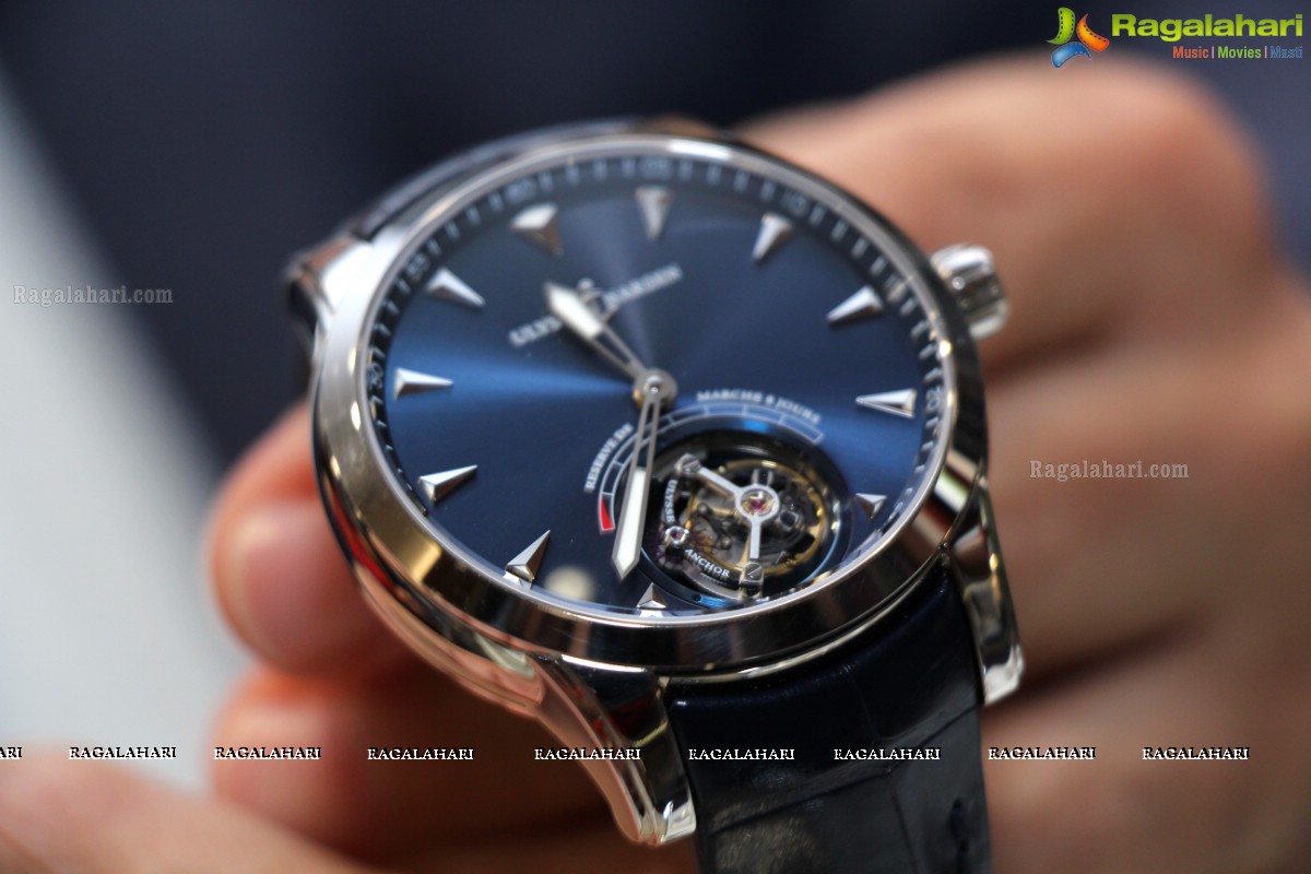 Simrath Juneja launches 60 Lakh Worth Ulysse Nardin Anchor Tourbillon Watch at Kamal Watch Co. (KWC), Hyderabad