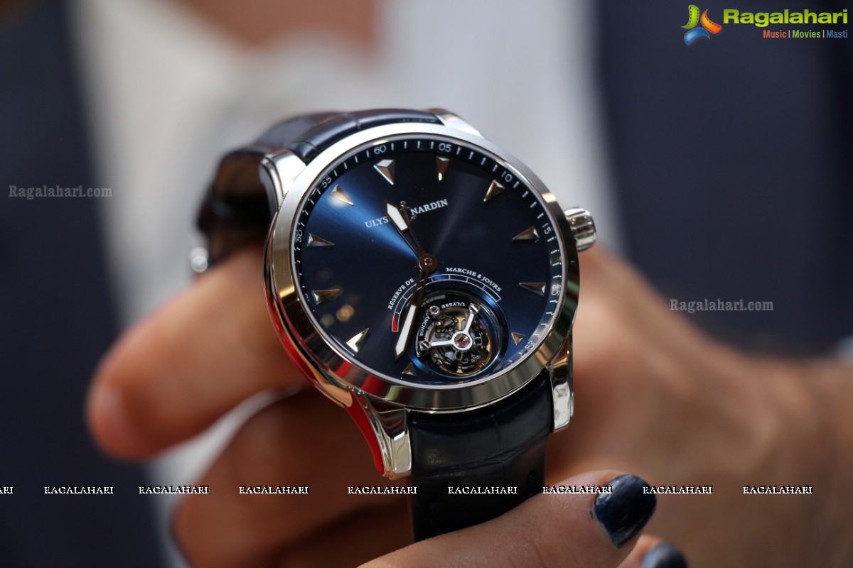 Simrath Juneja launches 60 Lakh Worth Ulysse Nardin Anchor Tourbillon Watch at Kamal Watch Co. (KWC), Hyderabad