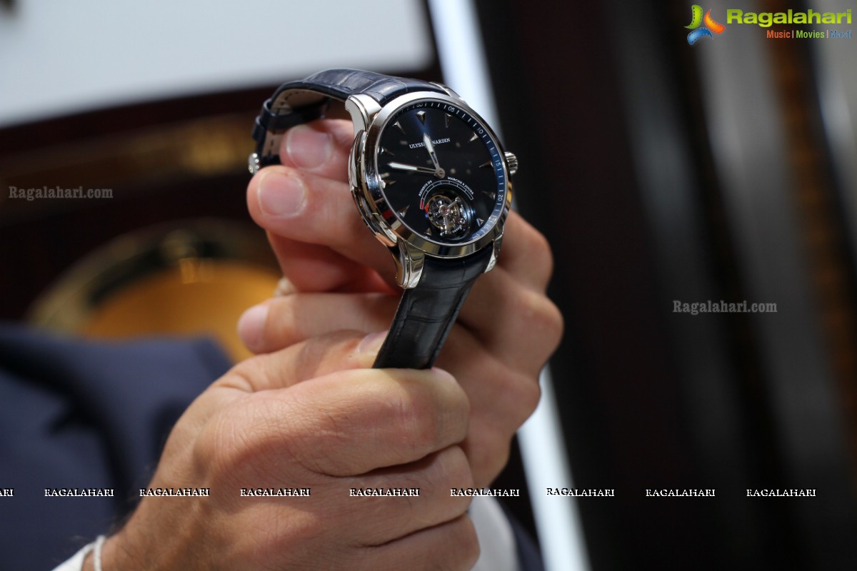 Simrath Juneja launches 60 Lakh Worth Ulysse Nardin Anchor Tourbillon Watch at Kamal Watch Co. (KWC), Hyderabad