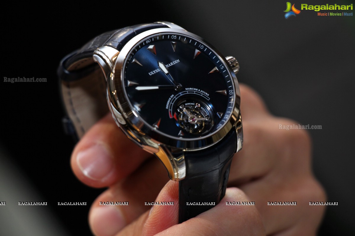 Simrath Juneja launches 60 Lakh Worth Ulysse Nardin Anchor Tourbillon Watch at Kamal Watch Co. (KWC), Hyderabad