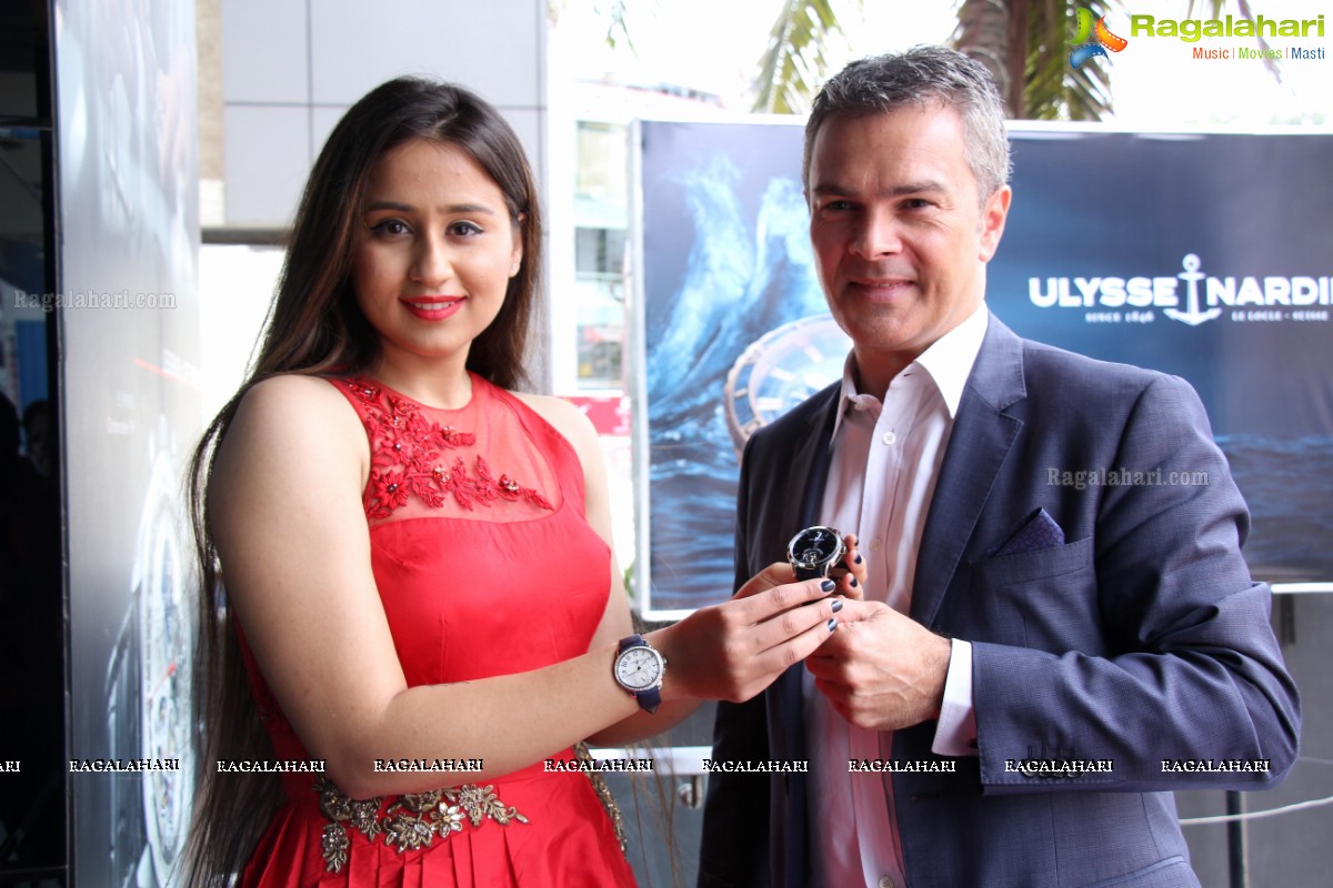 Simrath Juneja launches 60 Lakh Worth Ulysse Nardin Anchor Tourbillon Watch at Kamal Watch Co. (KWC), Hyderabad