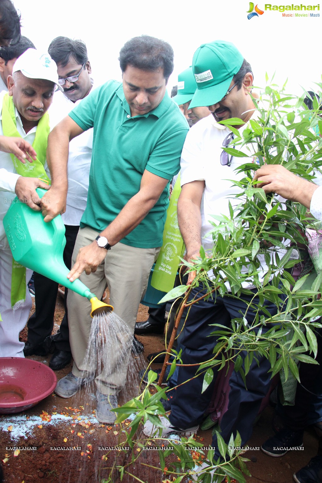 Mega Tree Plantation Drive by K. T. Rama Rao in Hyderabad