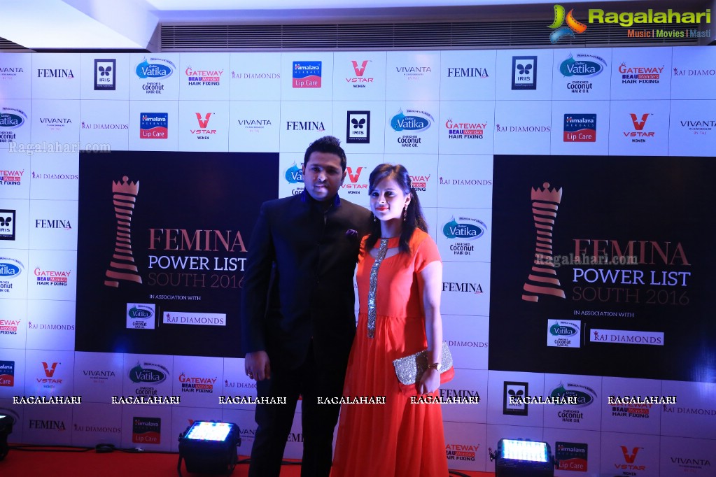 Femina Power List South 2016 - An Exclusive Awards and Recognition Ceremony, Bengaluru