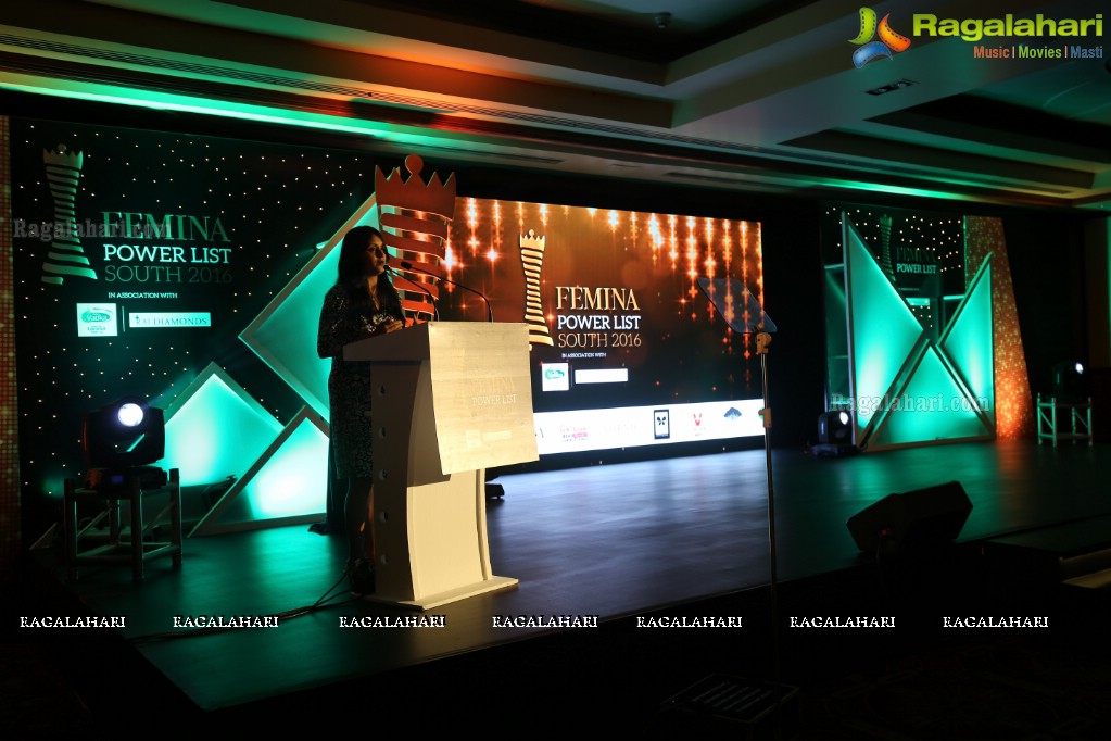 Femina Power List South 2016 - An Exclusive Awards and Recognition Ceremony, Bengaluru