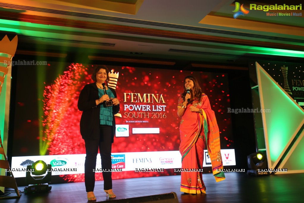 Femina Power List South 2016 - An Exclusive Awards and Recognition Ceremony, Bengaluru