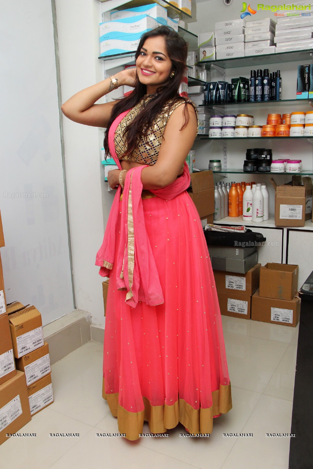 Ashwini and Bithiri Sathi launches Habibs Hair & Beauty Salon at Kothapet, Hyderabad