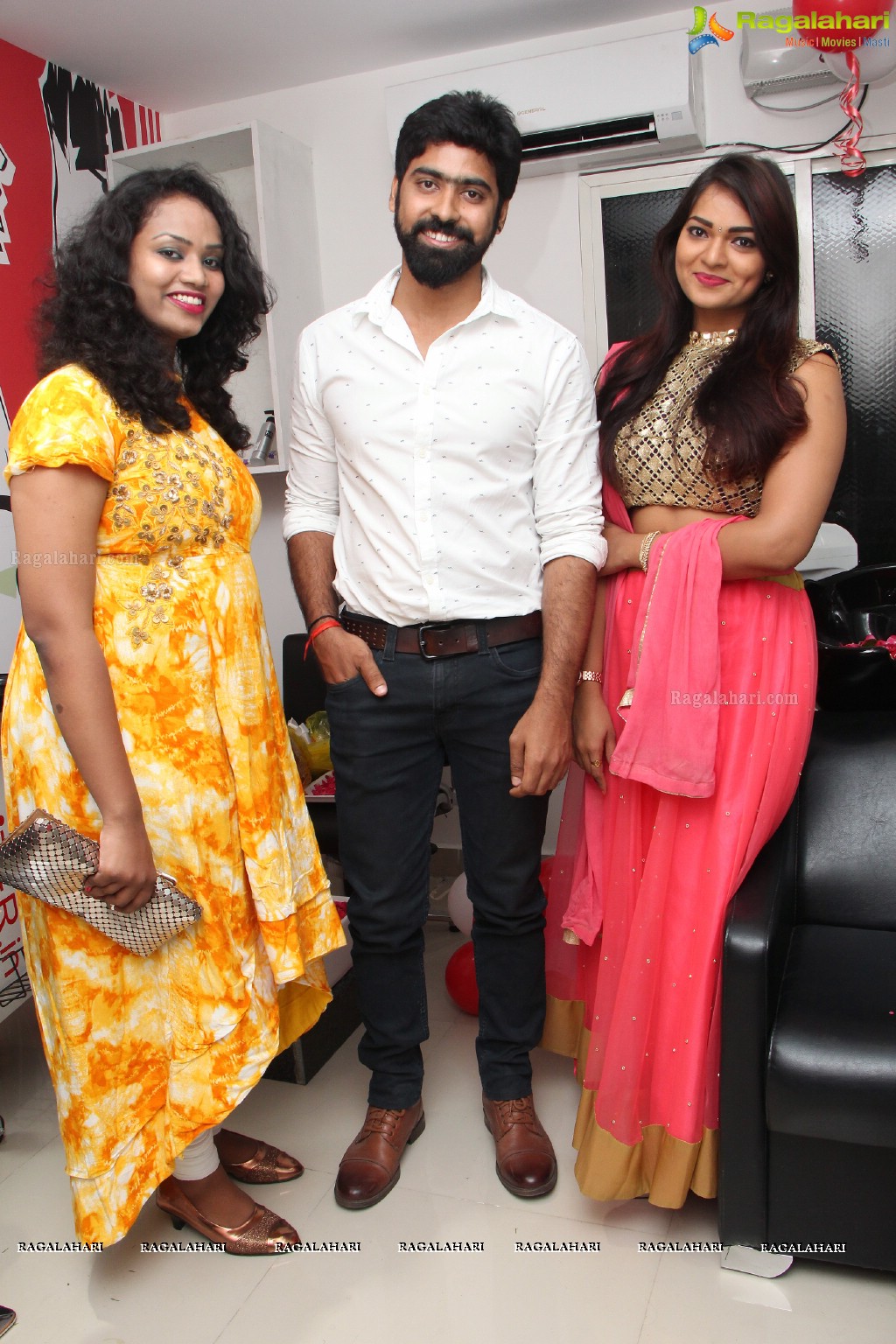 Ashwini and Bithiri Sathi launches Habibs Hair & Beauty Salon at Kothapet, Hyderabad