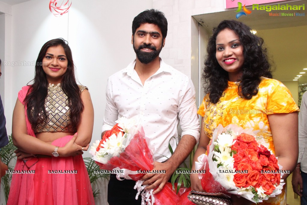 Ashwini and Bithiri Sathi launches Habibs Hair & Beauty Salon at Kothapet, Hyderabad