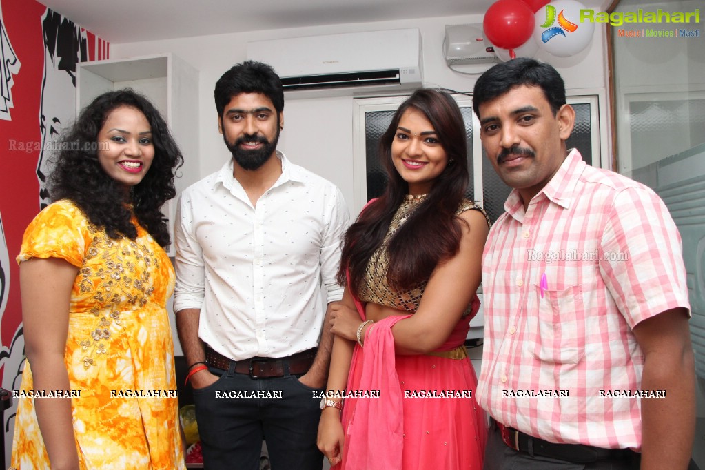 Ashwini and Bithiri Sathi launches Habibs Hair & Beauty Salon at Kothapet, Hyderabad