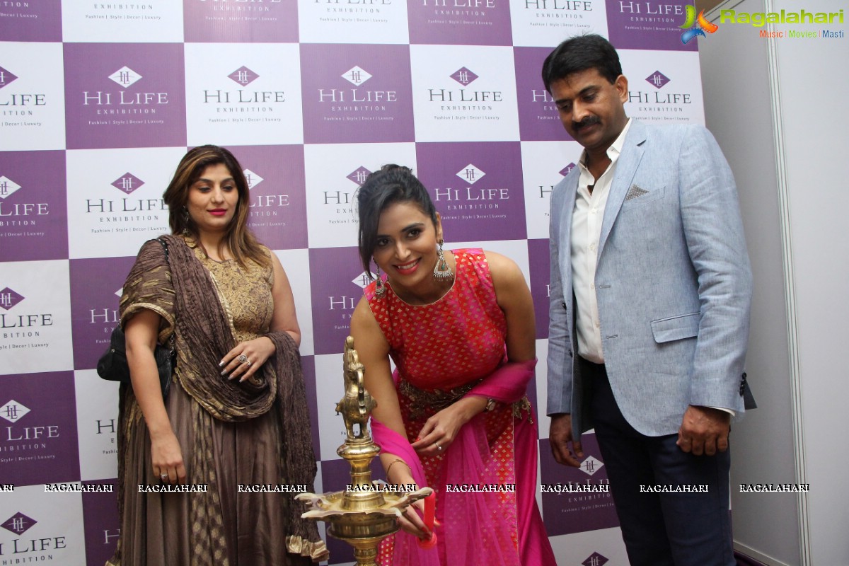 Meenakshi Dixit launches Hi Life Luxury Exhibition at Novotel HICC, Hyderabad