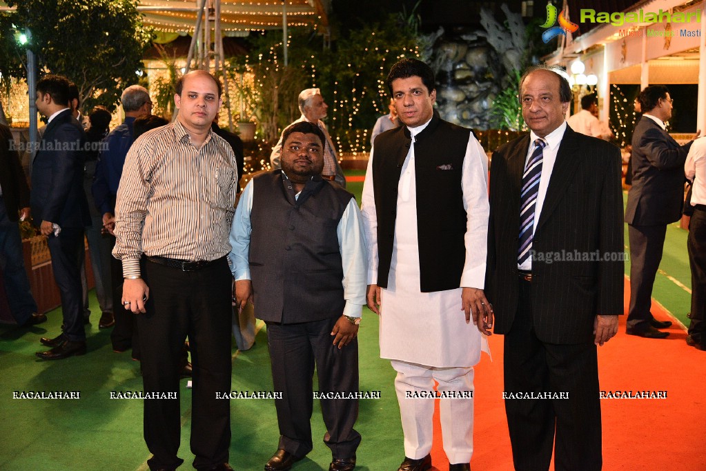 Maria and Dr Syed Mohd Faisal Mahmood. Reception at Paigah Gardens, Begumpet